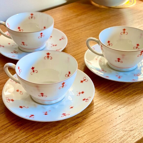 Vintage 1928 Sorau Art Deco Porcelain Coffee Set - Picture 6 of 16